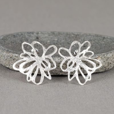 Oorsteker Grote Bloem Shiny