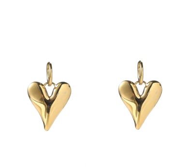 Big Heart Hoop - 14K
