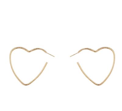 Big Open Heart Hoop - 14K