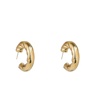 Chunky Twisted Hoop - 32mm