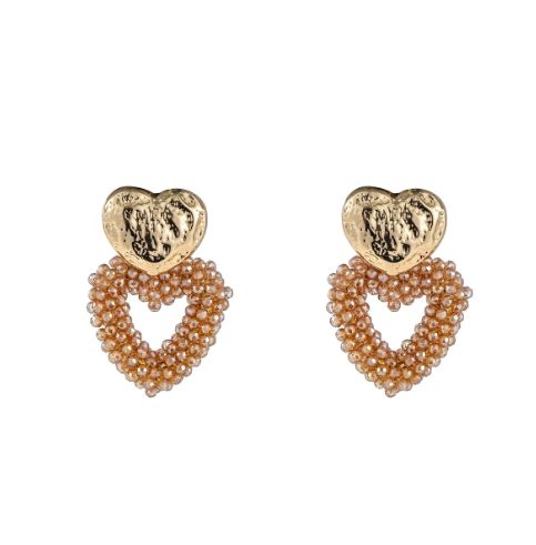Double Heart Beads - 14K