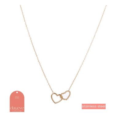 Double Heart - 14K