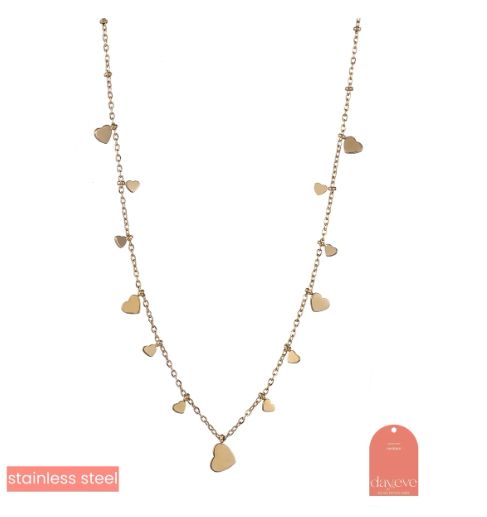 Hearts on the Side - Necklace