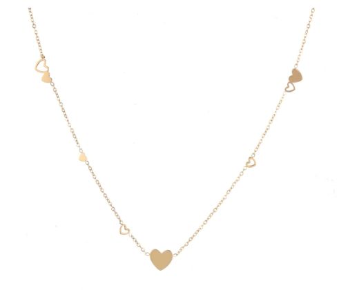 Flat Hearts - Necklace