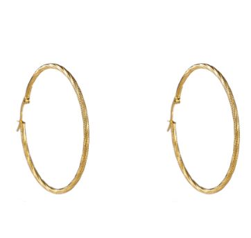 Fine Twist Hoop - 50 mm