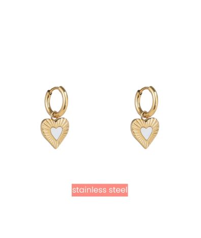 Pearly Heart Earring