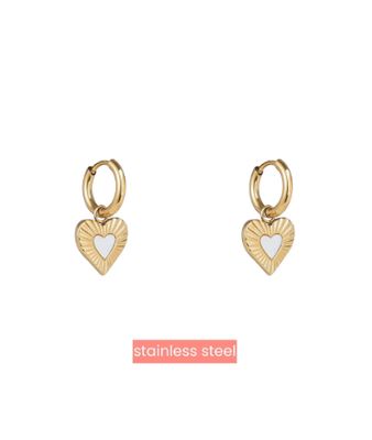 Pearly Heart Earring