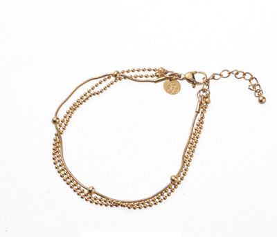 Line Dots Bracelet - B4257-2