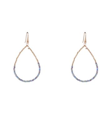 Elegant Beads Drop  20 - Blue Mix
