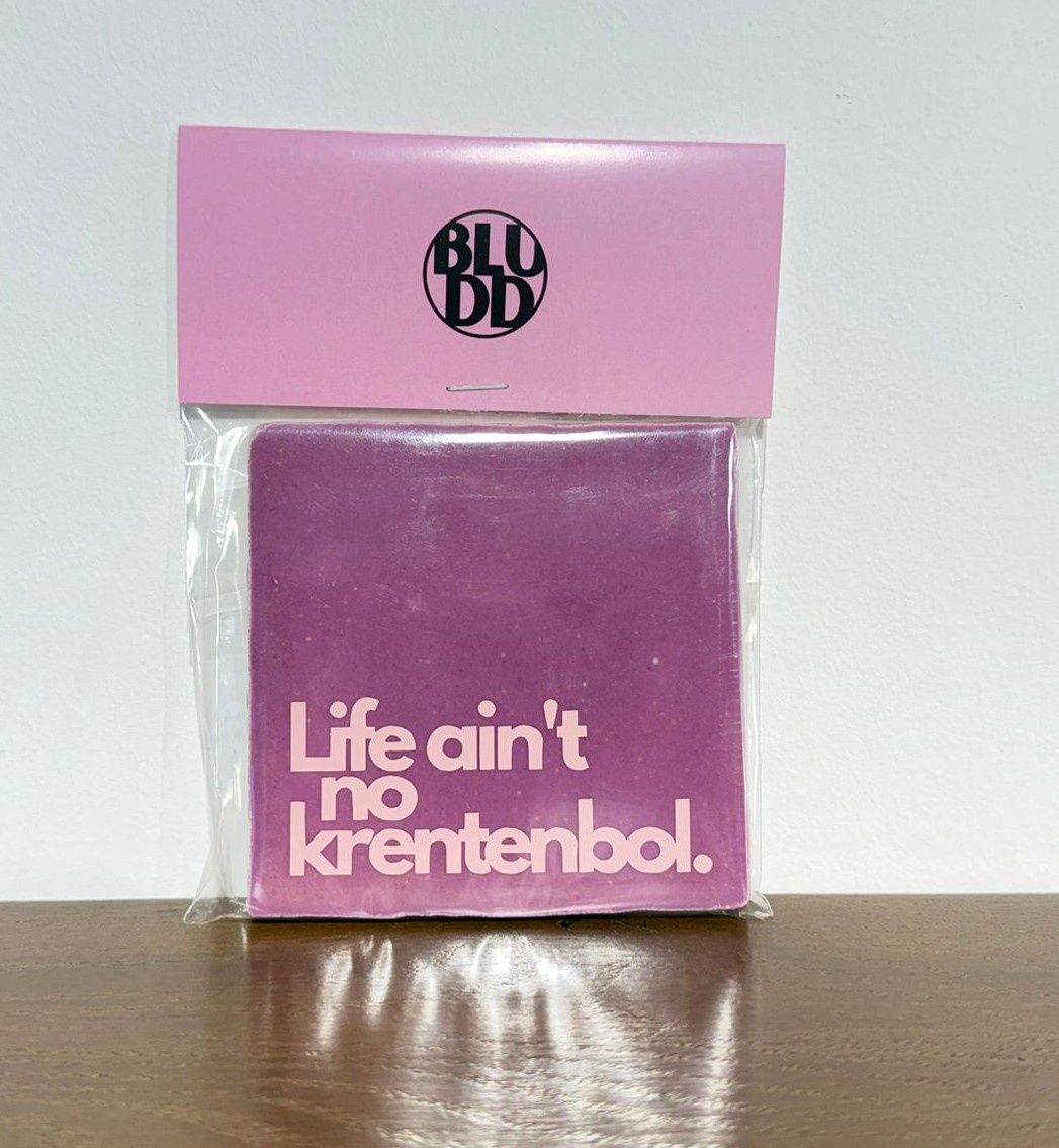 Tegel Life Ain&#39;t No Krentenbol - Paars/Roze