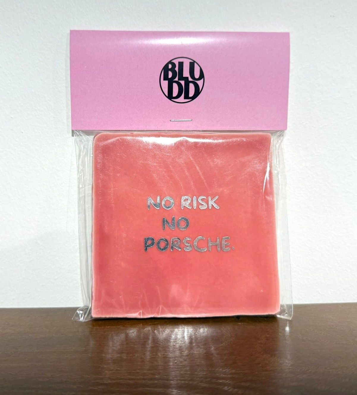 Tegel No Risk No Porsche - Roze/Zilver