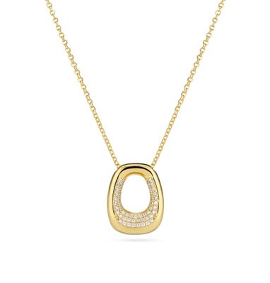 SJ-N2620-CZ-YG - Borsa Pianura Necklace