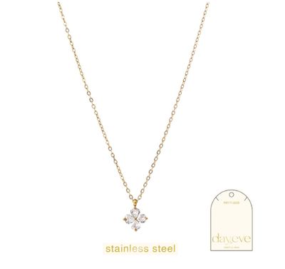 Stone Clover Necklace