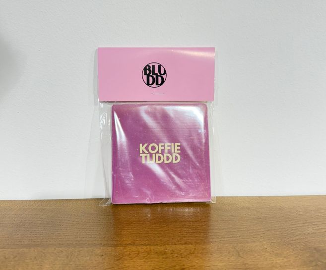 Tegel Koffietijddd - Paars/Beige