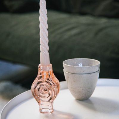 Candle Holder | Round | Blush Pink