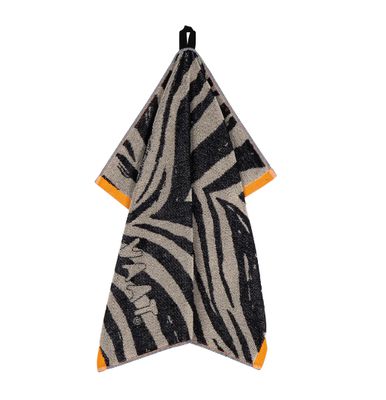 Keukenhanddoek I Love Zebra Black/Sand