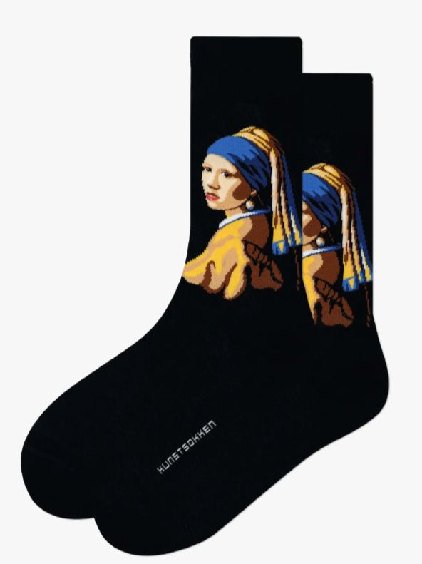 Kunstsokken - Meisje met de Parel, Size: 36-40