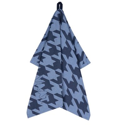 Theedoek I Love Pied de Denim/Baby Blue