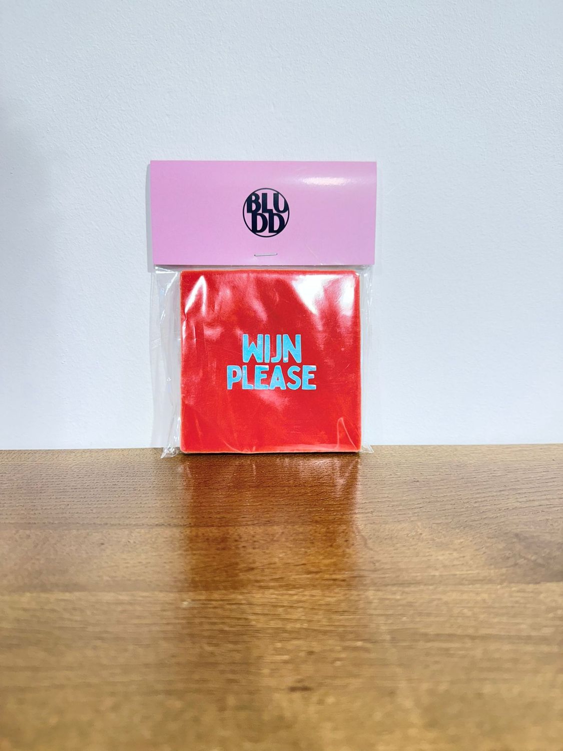 Tegel Wijn Please - Rood/Holografisch