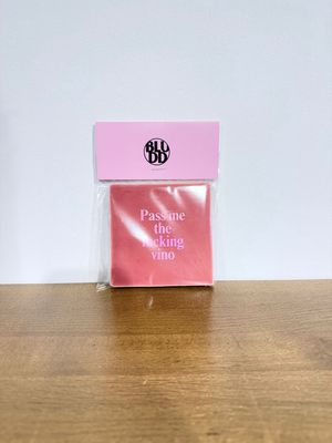 Tegel Pass Me The F*cking Vino - Roze/Holografisch