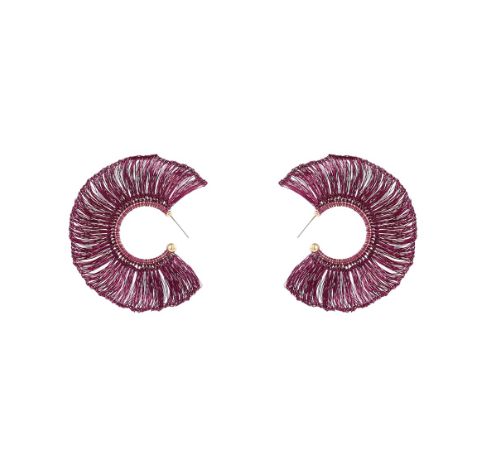 Silk Hoop  Burgundy