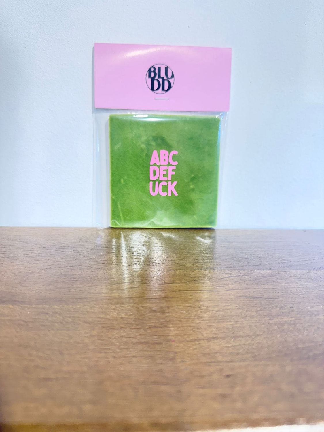 Tegel ABCDE - Groen/Neon Roze