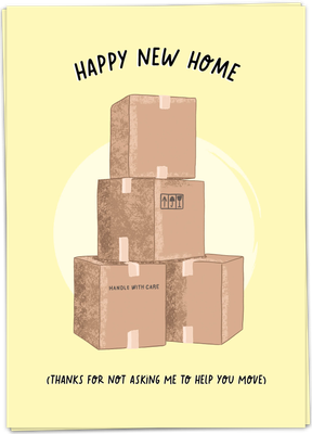 Kaart Happy New Home - Single