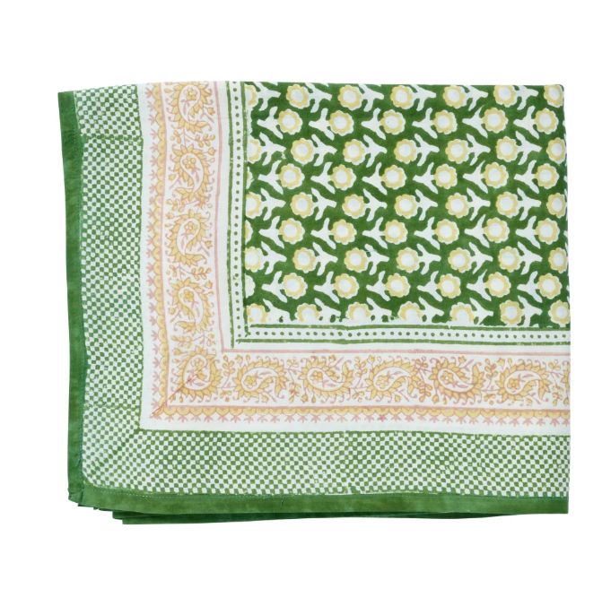 Tafelkleed Isha Green | 170 x 250 cm, Size: 170x250 cm