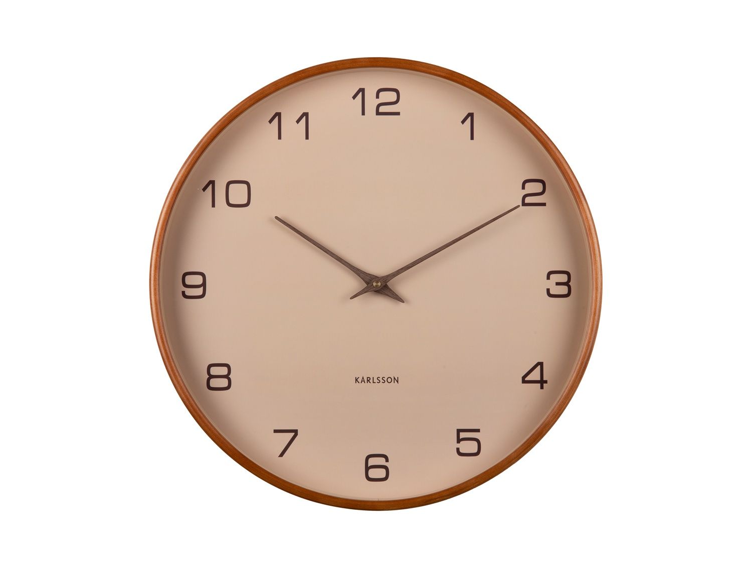Wall Clock Acento Wood Sand Brown