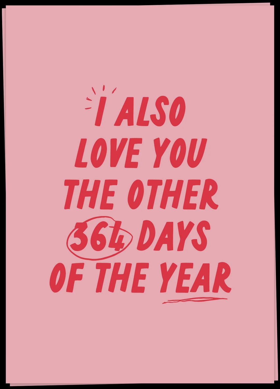 Kaart 364 Days Of The Year Double