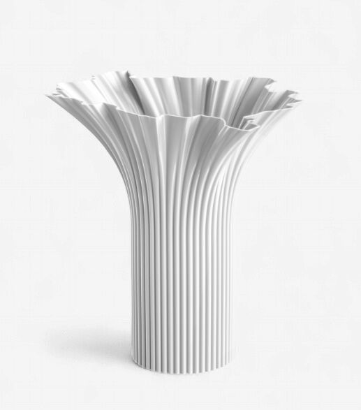 Wien Bloym Vase Stucco White