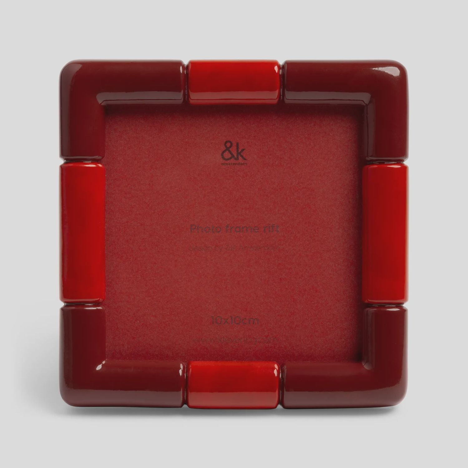 Photo Frame Rift Square Burgundy