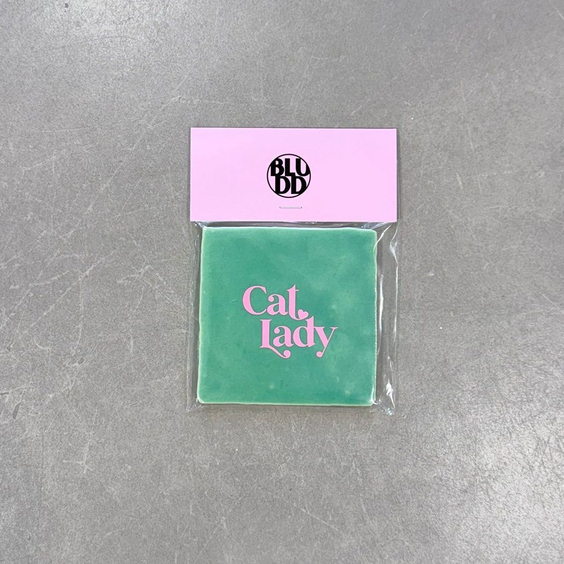 Tegel Cat Lady - Groen/Neon Roze