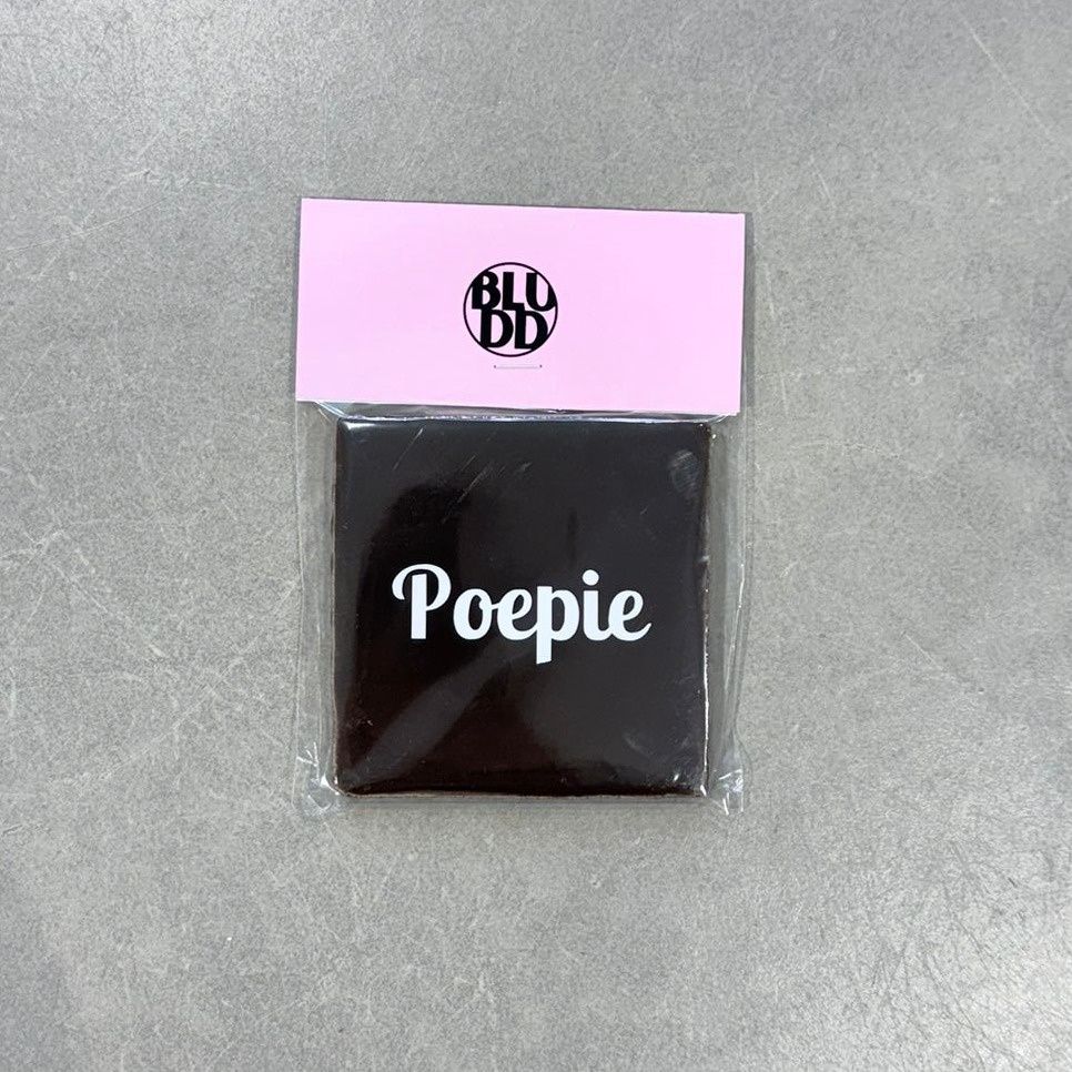 Tegel Poepie - Bruin/Wit