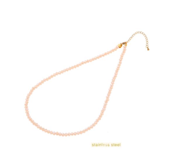 Beads Necklace 4mm Blush