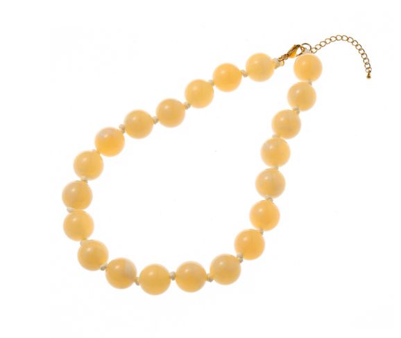 Big Stones Necklace Cream