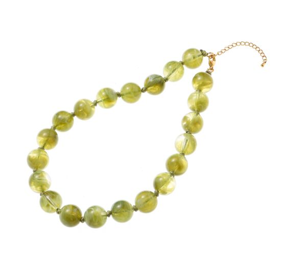 Big Stones Necklace Summer Olive