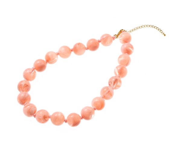 Big Stones Necklace Pink