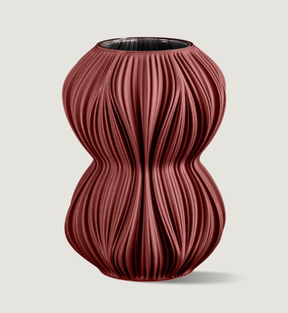 Fald Vase 16 | Ruby Red