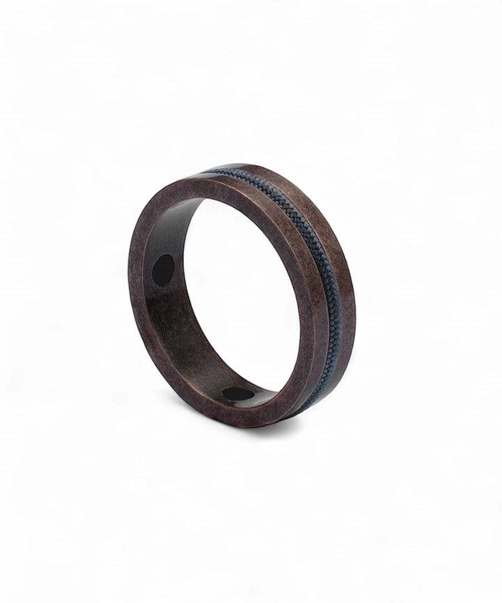 Navarch 6mm Ring | Slate Gray Bronze, Size: 63/20