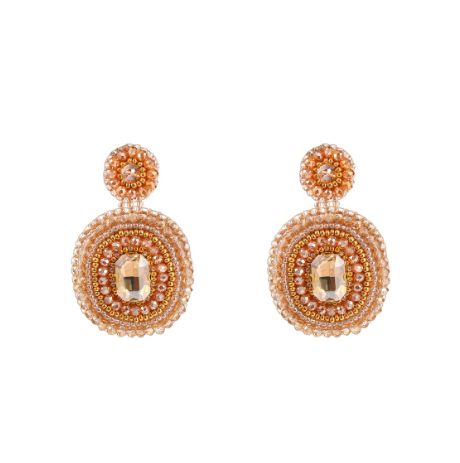 Big Stone Square Drop - Champagne Rose