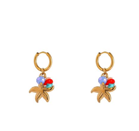 Summer Starfish Hoop