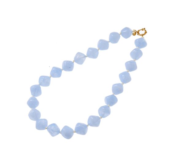 Stones Necklace - Aqua Blue