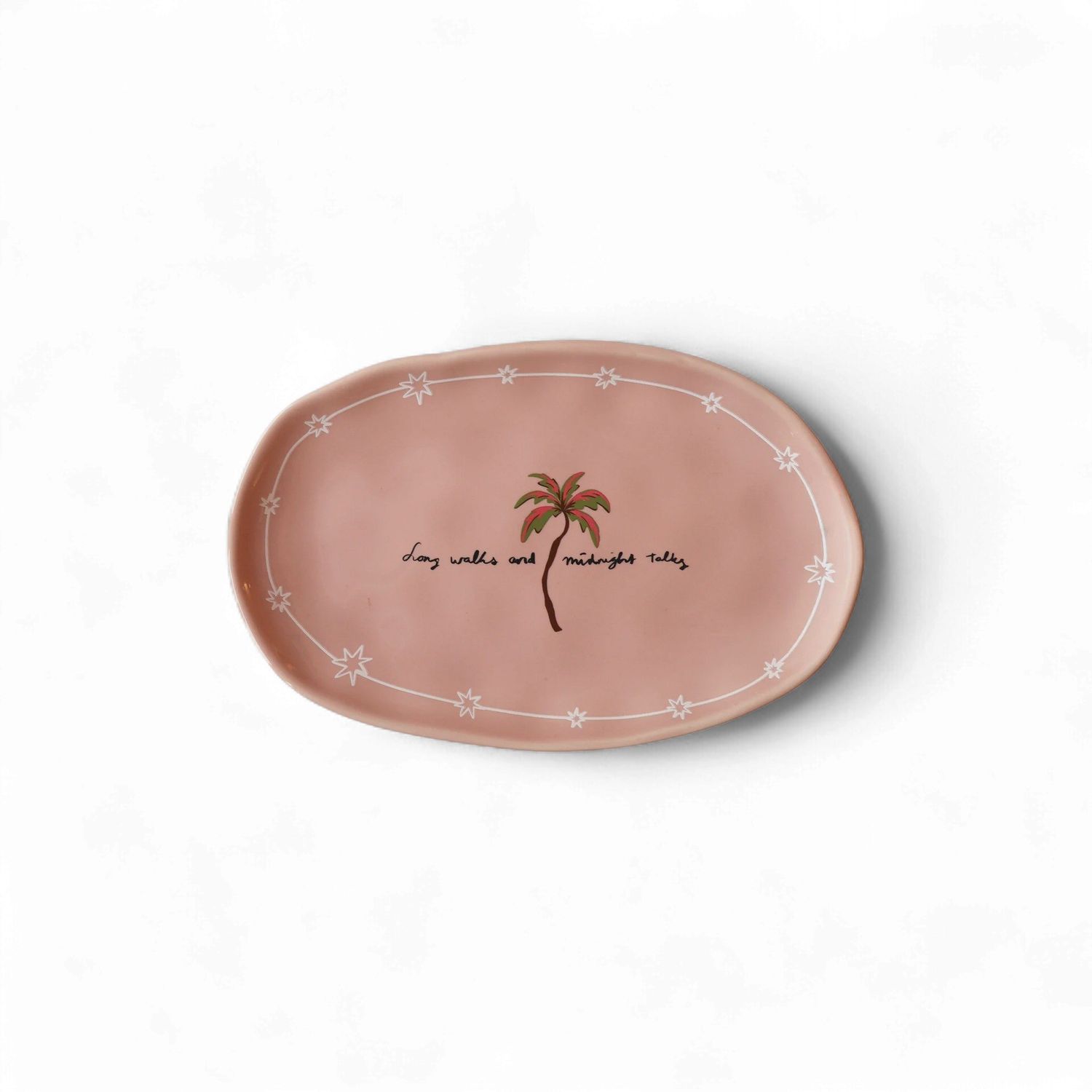 Plate Palmtree and Midnight Talks