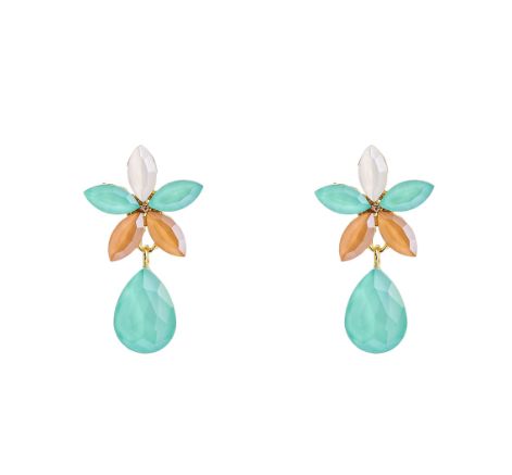 Flower Dangle - Mint Groen