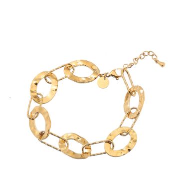 Flat Oval Link Bracelet