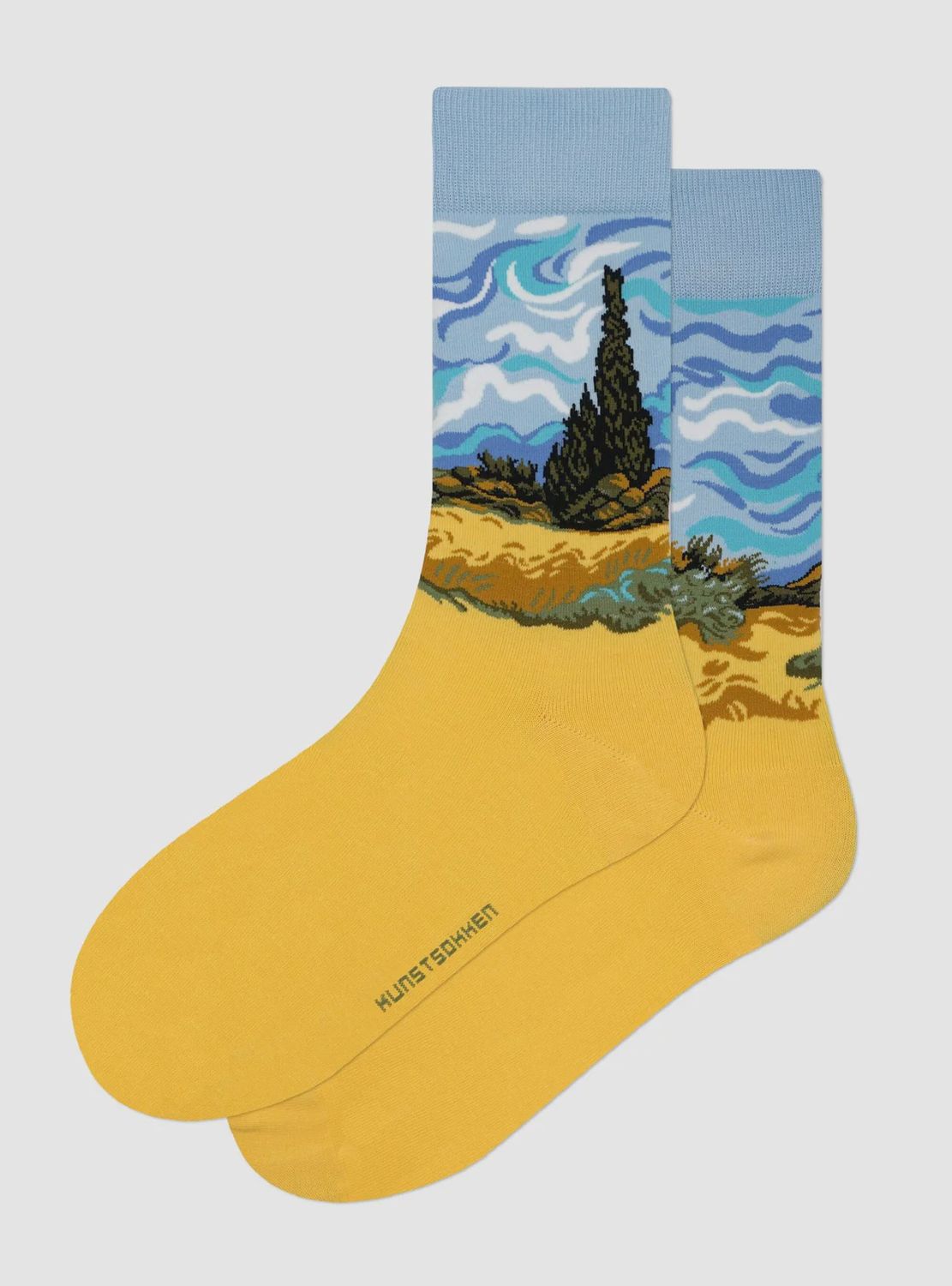 Kunstsokken - Korenveld met Cipressen, Size: 36-40