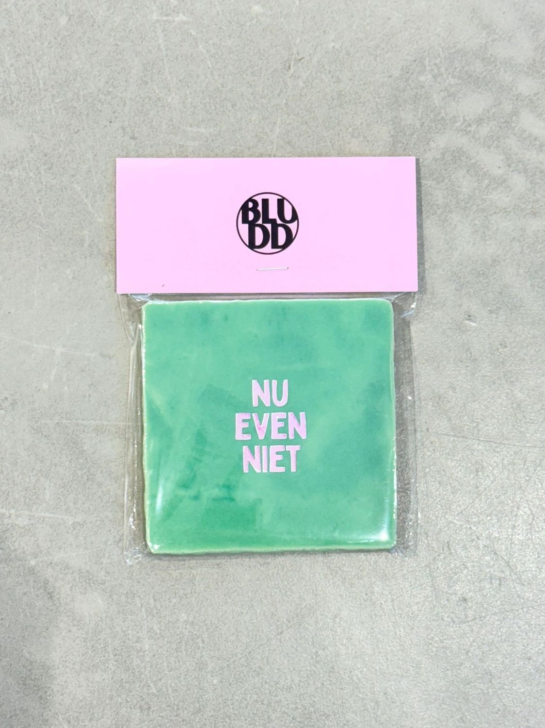Tegel Nu Even Niet - Groen/Roze Holografisch