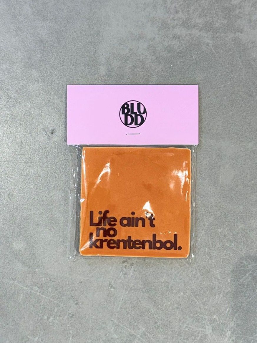 Tegel Life Ain't No Krentenbol - Oranje/Bordeaux