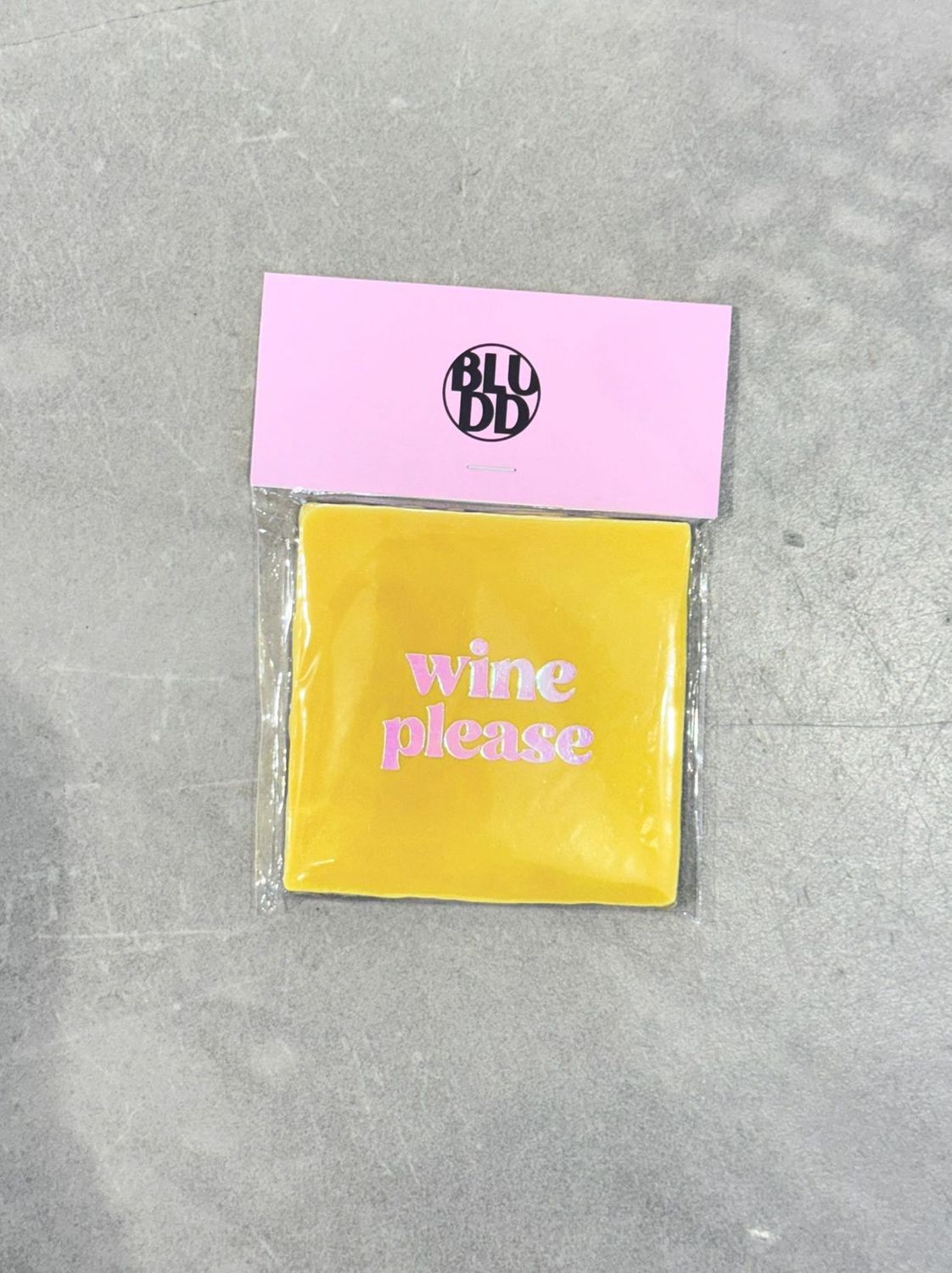 Tegel Wine Please - Geel/Roze Holografisch